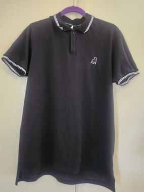Cuidado Con El Perro Men's Black Polo